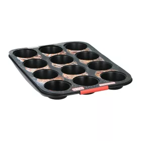   Alpina Muffin / cupcake forma 12 darabos tapadásmentes fekete