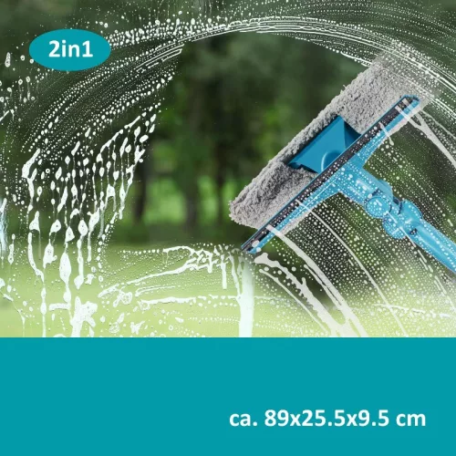 Alpina - 2 az 1-ben ablakmosó / ablaklehúzó teleszkópos nyéllel, akár 89 cm-ig