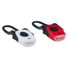   Dunlop - Szilikon kerékpárlámpa szett első és hátsó LED-es