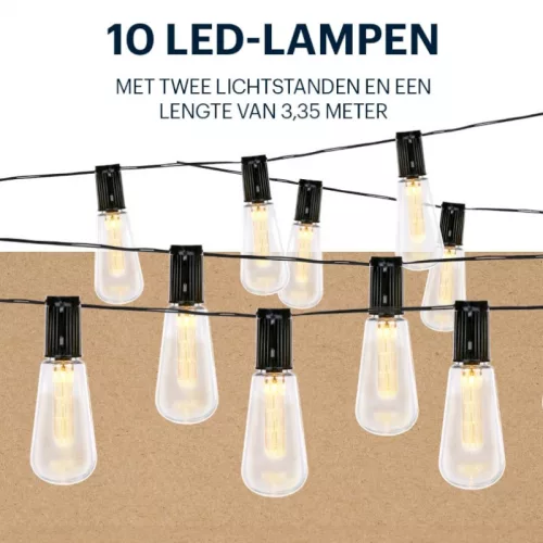 Grundig - Napelemes kerti LED lámpák 3,35 m