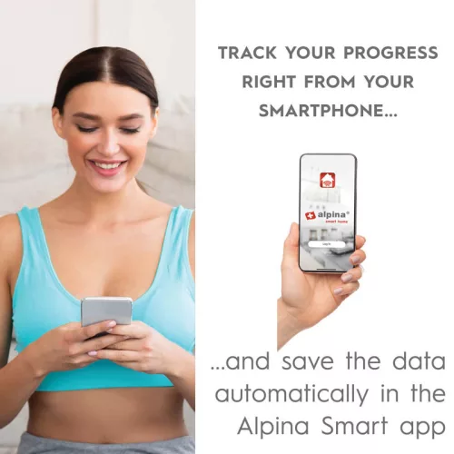 Alpina - Intelligens fürdőszobai mérleg 180 kg-os felügyeleti alkalmazással
