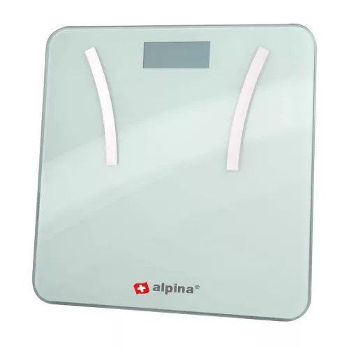 Alpina - Intelligens fürdőszobai mérleg 180 kg-os felügyeleti alkalmazással