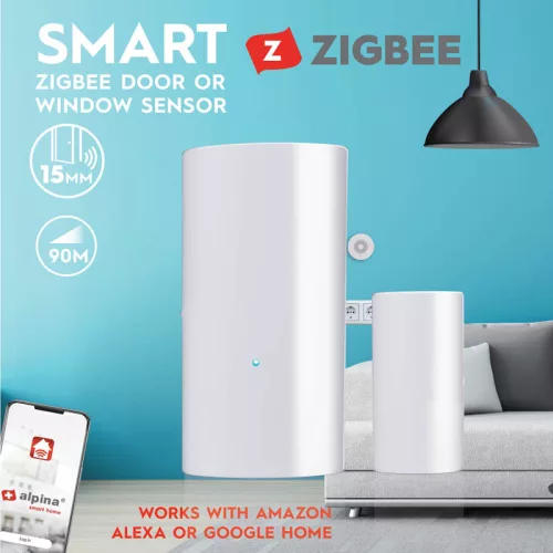 Alpina - Intelligens ablaknyitás-érzékelő a Zigbee hálózattól