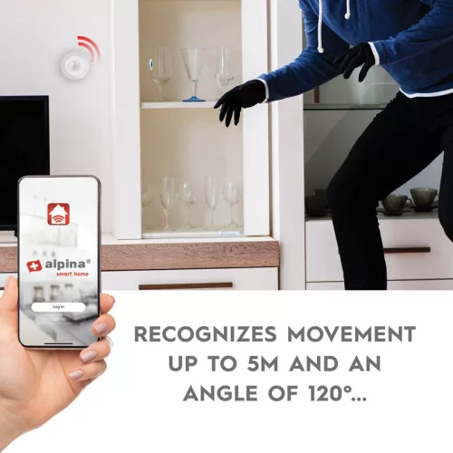 Alpina - Smart PIR mozgásérzékelő Zigbee hálózat