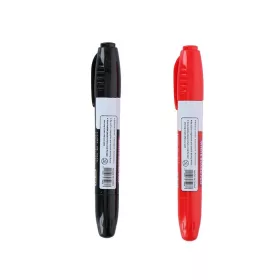   Topwrite - Set markere duble pentru tablă cu ștergere uscată, 2 buc. (Negru roșu)