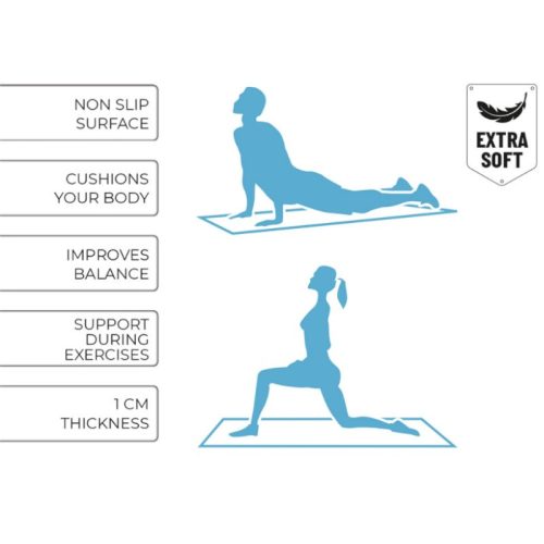 Umbro - Fitness jógaszőnyeg szállítószalaggal 190x58 cm (piros)