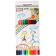 Set 12xCreioane colorate, Lemn, Multicolor