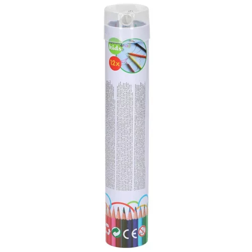 Set 12 creioane colorate, Top Write, 17.5 cm, Multicolor