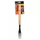 BBQ - grillezéshez szükséges villa, hosszú, 41 cm-es fa nyéllel