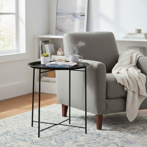 Arti Casa - 2 az 1-ben dohányzóasztal kivehető tálcával 46x50 cm