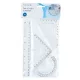 Set instrumente geometrie, Topwrite, Rigla, Echer si Raportor, Transparent, 4 buc