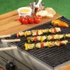 BBQ - nyárs nyárshoz fa nyéllel, 38 cm hosszú (4 darab)