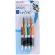 Topwrite - Set pixuri cu mâner din cauciuc, albastru, 4 buc.