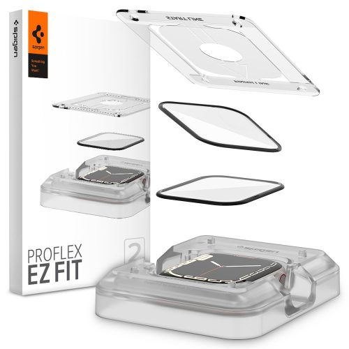 Spigen Proflex EZ FIT - Képernyővédő fólia Apple Watch 8 / 7 41 mm-hez (2 db)