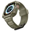 Spigen Rugged Armor Pro - Szíj tokkal Apple Watch Ultra 49 mm-hez (Vintage Khaki)