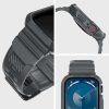 Spigen Rugged Armor Pro - okosróraszíj és tok Apple Watch 4/5/6/7/8/9/SE 44/45 mm (Dark Grey)