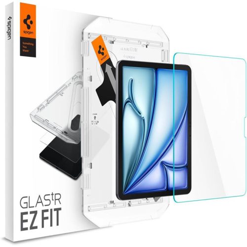 Spigen GLAS.TR EZ FIT edzett üveg iPad Air 11" M2-hez, 2024 átlátszó