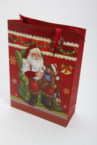 3D karácsonyi táska függőleges nagy 30x12x43 cm