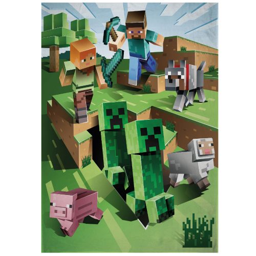 Minecraft polár takaró 100 x 150 cm 100 x 150 cm