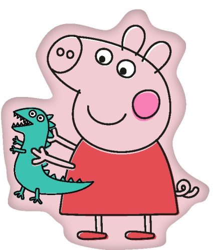 Peppa Pig formájú párna 40x30 cm