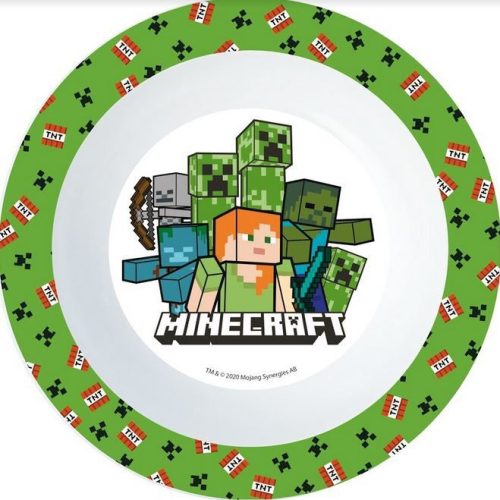 Minecraft műanyag tál