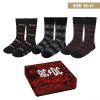 AC/DC ajándékkészlet - zokni 3 pár 35-41