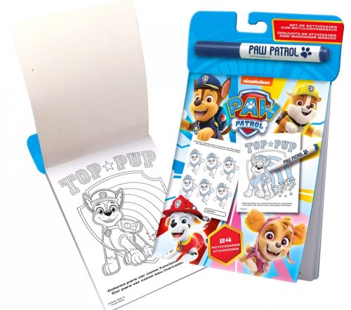 Paw Patrol kifestőkönyv + mágikus marker 25 x 16 cm