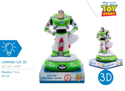 Toy Story 3D LED éjszakai lámpa 25 cm