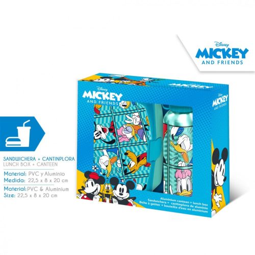 Mickey Mouse alumínium kulacs + ebéddoboz