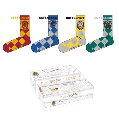 Harry Potter 4 páros zoknikészlet 35-41