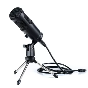 Kondenzátor mikrofon, Omnidirectional, USB, Fekete