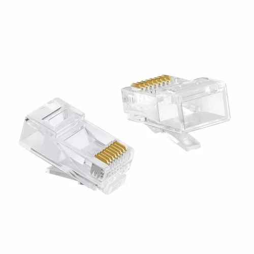 k305 RJ45 csatlakozók. RJ45 moduláris (8P8C) - nyolctűs szabványos,   1000 db.