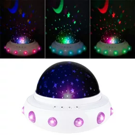 f9g1 led projektorlámpa ufo+zene