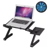 K672G Fém laptopasztal beépített hűtéssel és oldalsó egérpolccal