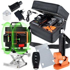 K754 Lézerszintező - 360 fokos keresztlézer, 4d