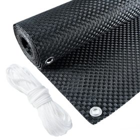   L52A Árnyékoló Erkélytakaró Erkélyfedés tartós polirattanból, mérete 5x0,9 m