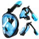 l21b snorkeling légzőrendszerrel ellátott, teljes arcot fedő búvármaszk méret: S/M, kék