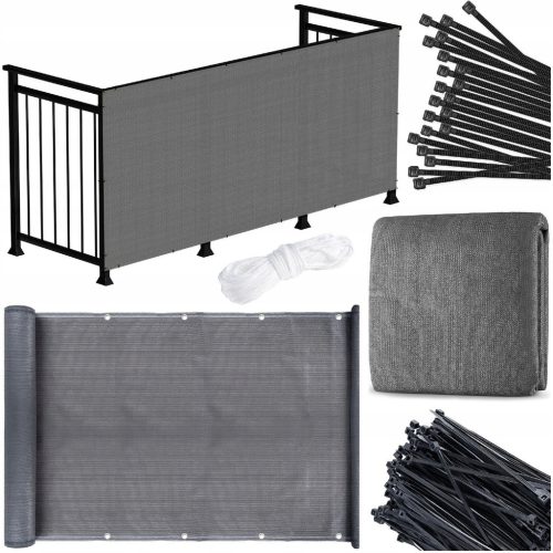 L52D Árnyékoló/maszkoló háló 150g/m2 1 x 7m UV álló, kerítés burkolat, erkély ármyékoló