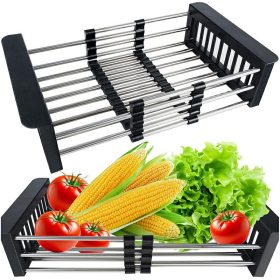   q83d kinyújtható szárítótálca mosogatóhoz, zöldségmosó