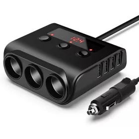   k454b Autó szivargyújtó konnektor elosztó 12/24V 4 USB porttal
