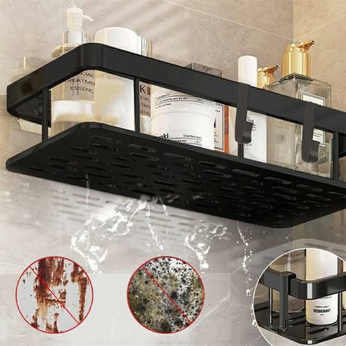 M39A Két praktikus fürdőszobai polc tartós alumíniumból