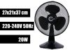 ws1 asztali ventilátor hangerő: 57,5 dB