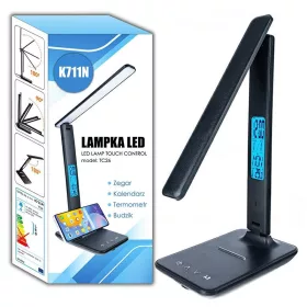 k711n led asztali lámpa óra hőmérő