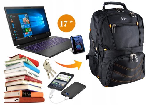 k403n laptop hátizsák 17 col vízálló