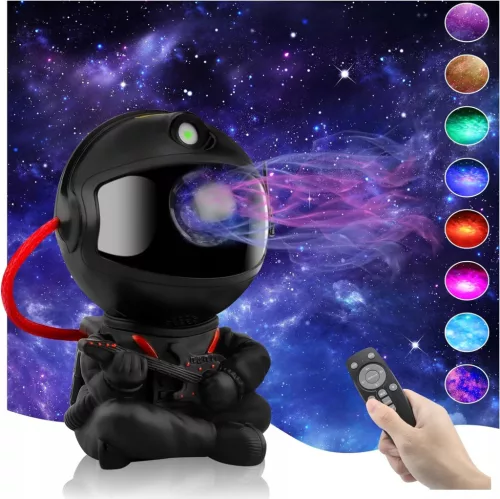 e9j  csillagprojektor űrhajós formájú, gitárral 3d éjszakai lámpa