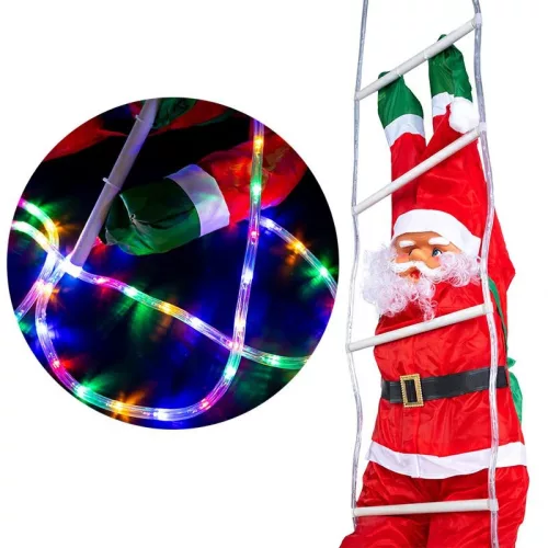 ll2 mikulás létrán led xxl dekoráció