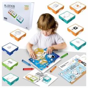   B80A Moduláris lámpák fali dekoráció Ragyogó BT távirányító ajándék 36db