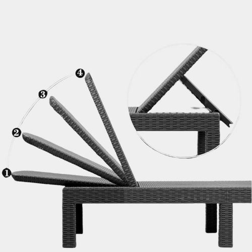 L65 kerti nyugágy strandra, összecsukható  187x60cm