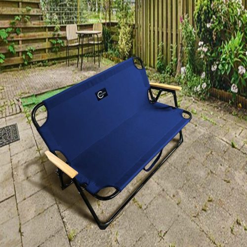 l66e4 összecsukható kerti szék kettős pad 111x60x73cm