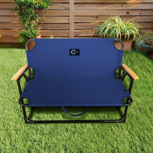 l66e4 összecsukható kerti szék kettős pad 111x60x73cm